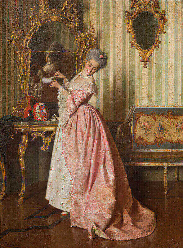 1. Giovanni Paolo Bedini La veste nuova olio su tela 50 x 37 cm collezione privata