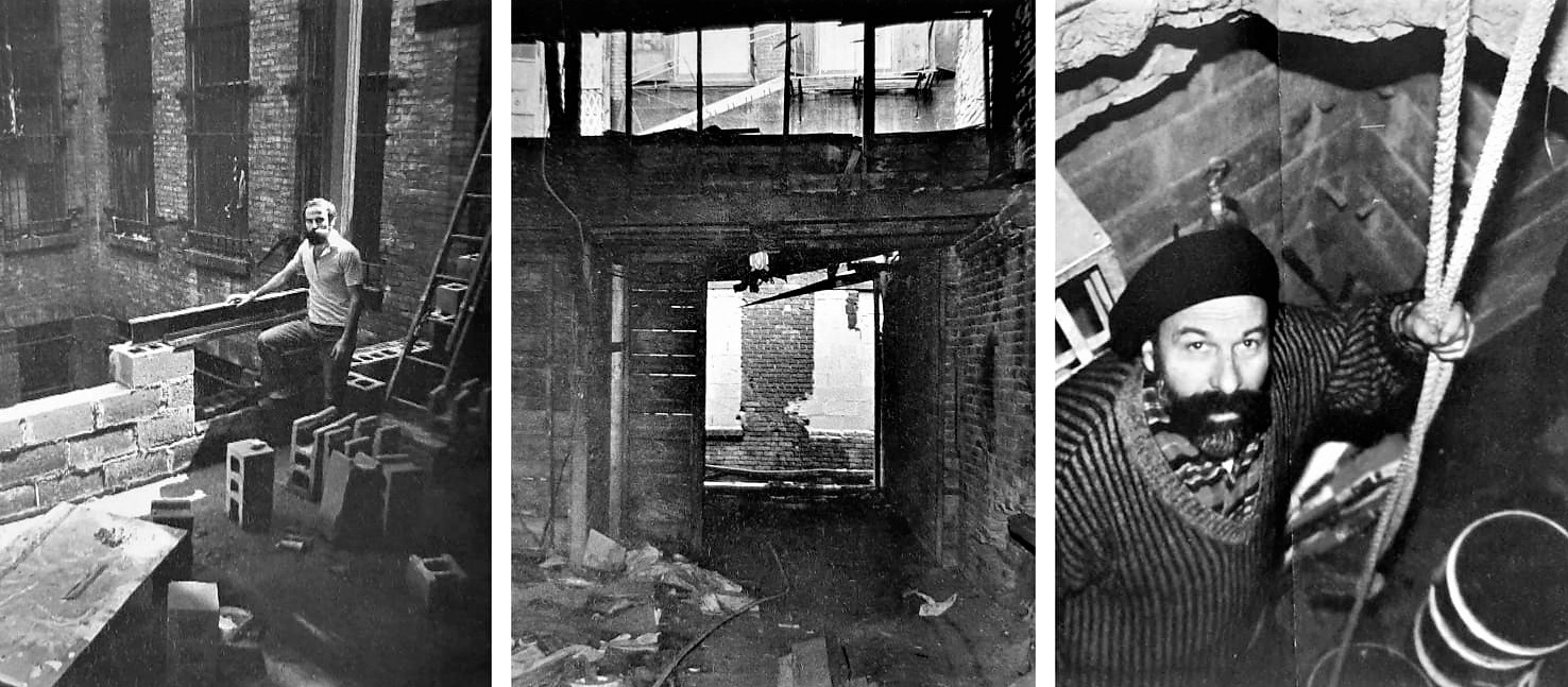 I lavori della casa studio a Soho. NY 1983