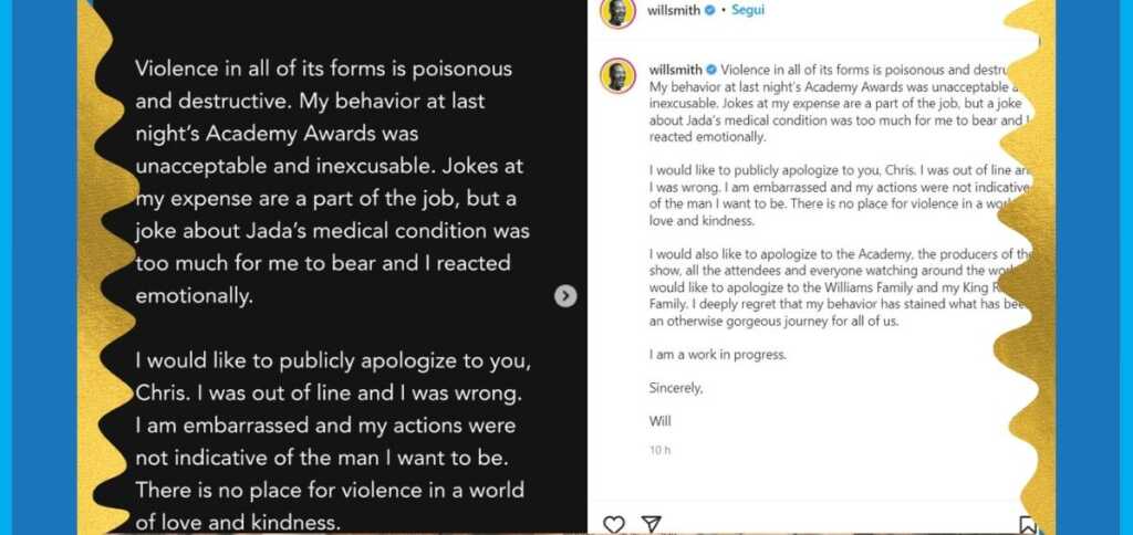 Perché Will Smith ha fatto bene a scusarsi con Chris Rock