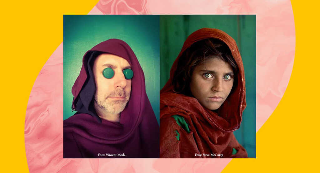 Artista francese reinterpreta in casa le fotografie famose dei grandi autori