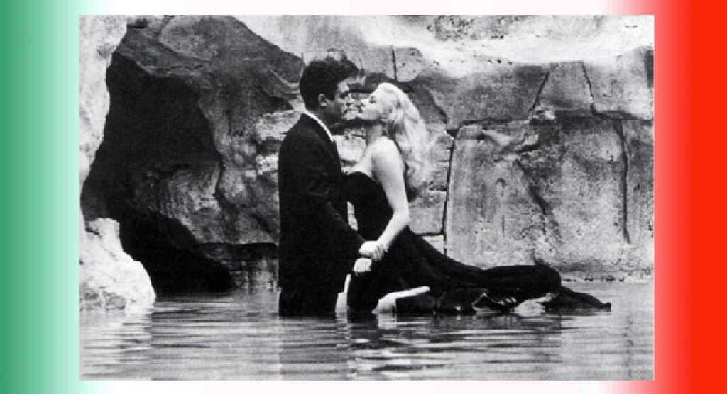 Marcello Mastroianni ed Anita Ekberg, la scena cult ne "La dolce vita"