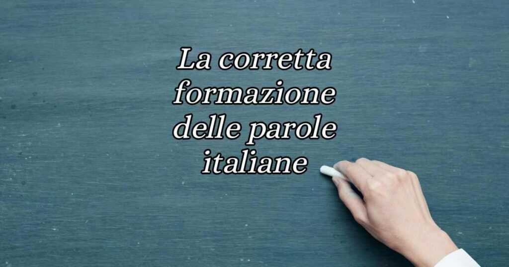 La corretta formazione delle parole nella lingua italiana aferesi, sincope e apocope