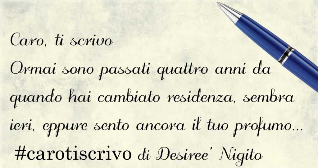 Lettera di Desiree' Nigito allo zio