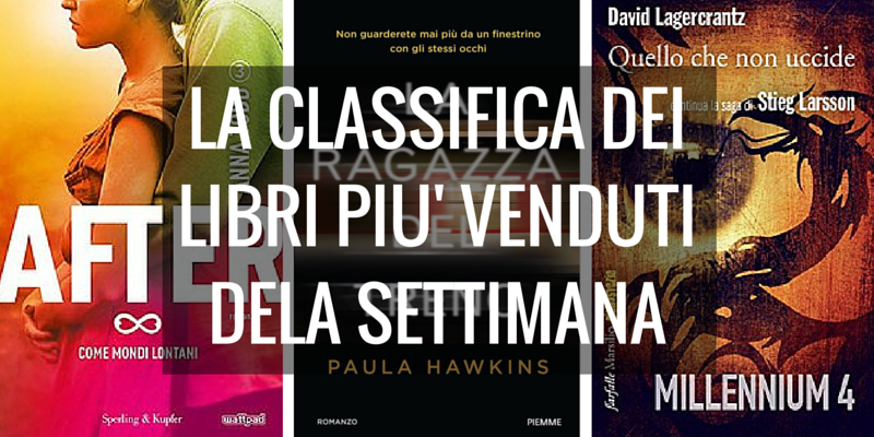 La classifica dei libri più venduti della settimana.