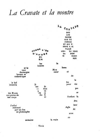 Apollinaire, la Cravate et la Montre