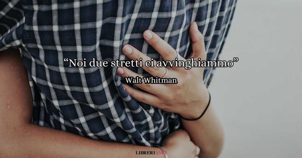noi due ragazzi stretti ci avvinghiamo