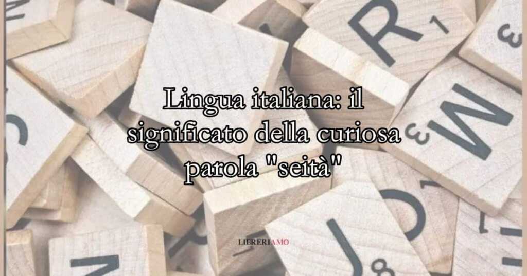Lingua italiana il significato della curiosa parola seità
