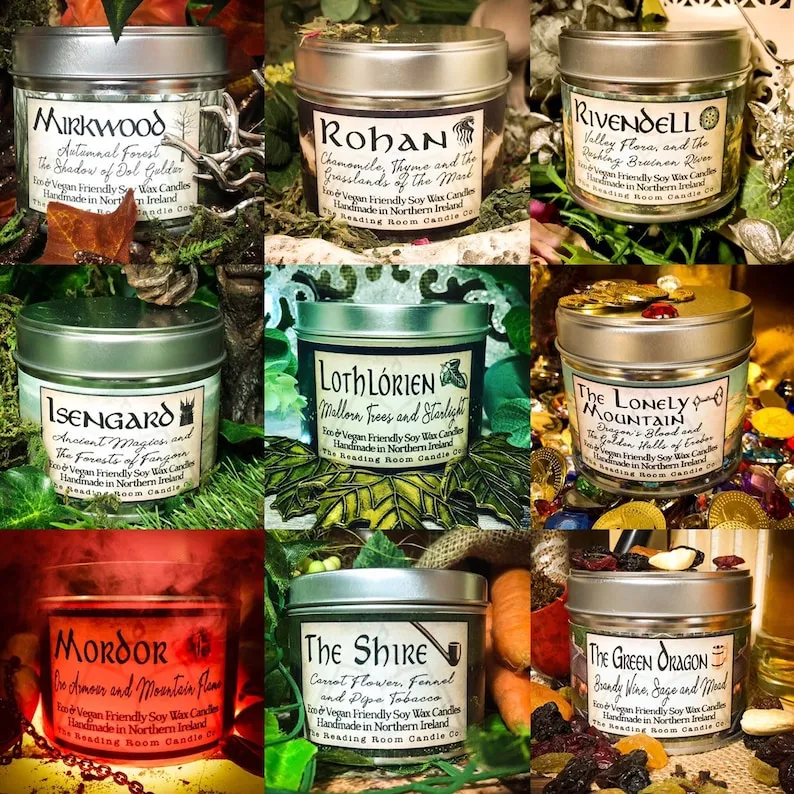 The Tolkien Collection 9 Pure Soy Wax Candles-The Shire image 0
