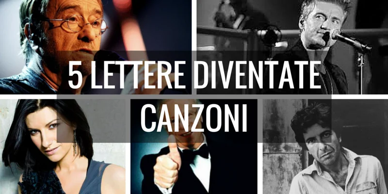 5 LETTERE DIVENTATE CANZONI 1